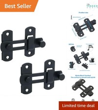 2Pcs Heavy Duty Stainless Steel Gate Latch 4 Inch Barn Door Fence Lock