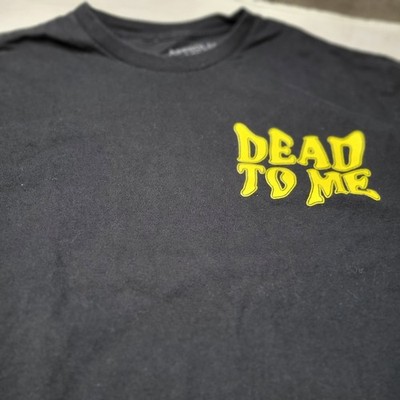 Assh*les Live Forever Dead To Me Skull Floral Graphic T-Shirt Black Large