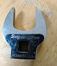 Snap-on Fcom22a 22mm Metric Crowfoot Wrench Chrome Finish Steel Snap-on Fcom22a 22mm Metric Crowfoot Wrench Chrome Finish Steel