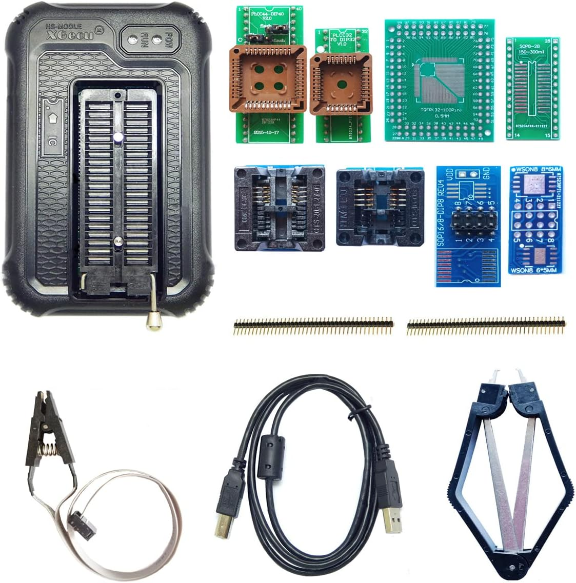 Xgecu TL866II plus Upgraded Xgecu T48 Programmer 8 Adapters USB