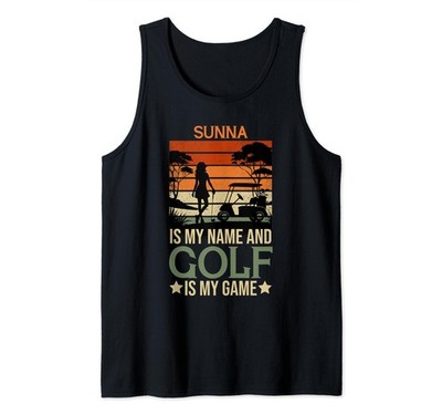 Sunna Is My Name Golf Is My Game Full Swing Hole Player Tank Top