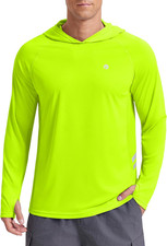 Men'S Sun Shirts UPF 50 Fishing Hoodie Long Sleeve UV Protection Shirts Outdoor