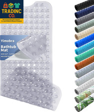 Non Slip Bathtub Mat 40"X16", Super Strong Suction Cups, Extra Long Shower Mat w