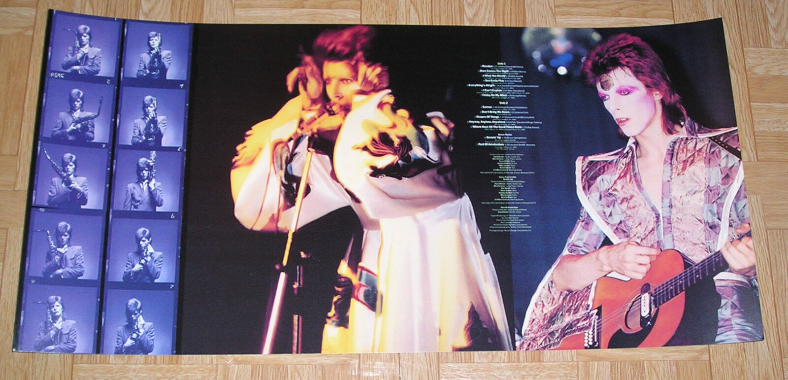 David Bowie Album Indianapolis Mall Lyrics Promo Poster ears rabbit Today's only 24x12