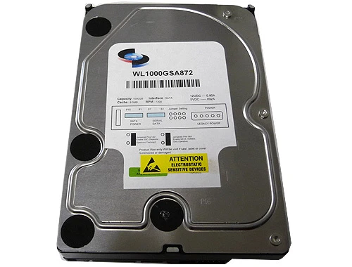 WL 1-Terabyte (1TB) 7200RPM 8MB Cache SATA 3.0Gb/s 3.5" Desktop Hard Drive - Image 2 of 4