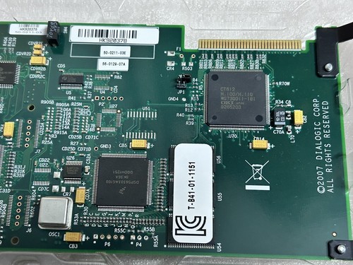 DIALOGIC PBX 4-PORT MEDIA INTEGRATION VOICE/FAX BOARD P/N D-41JCT-LS VFX41JCTLSW - Picture 8 of 12