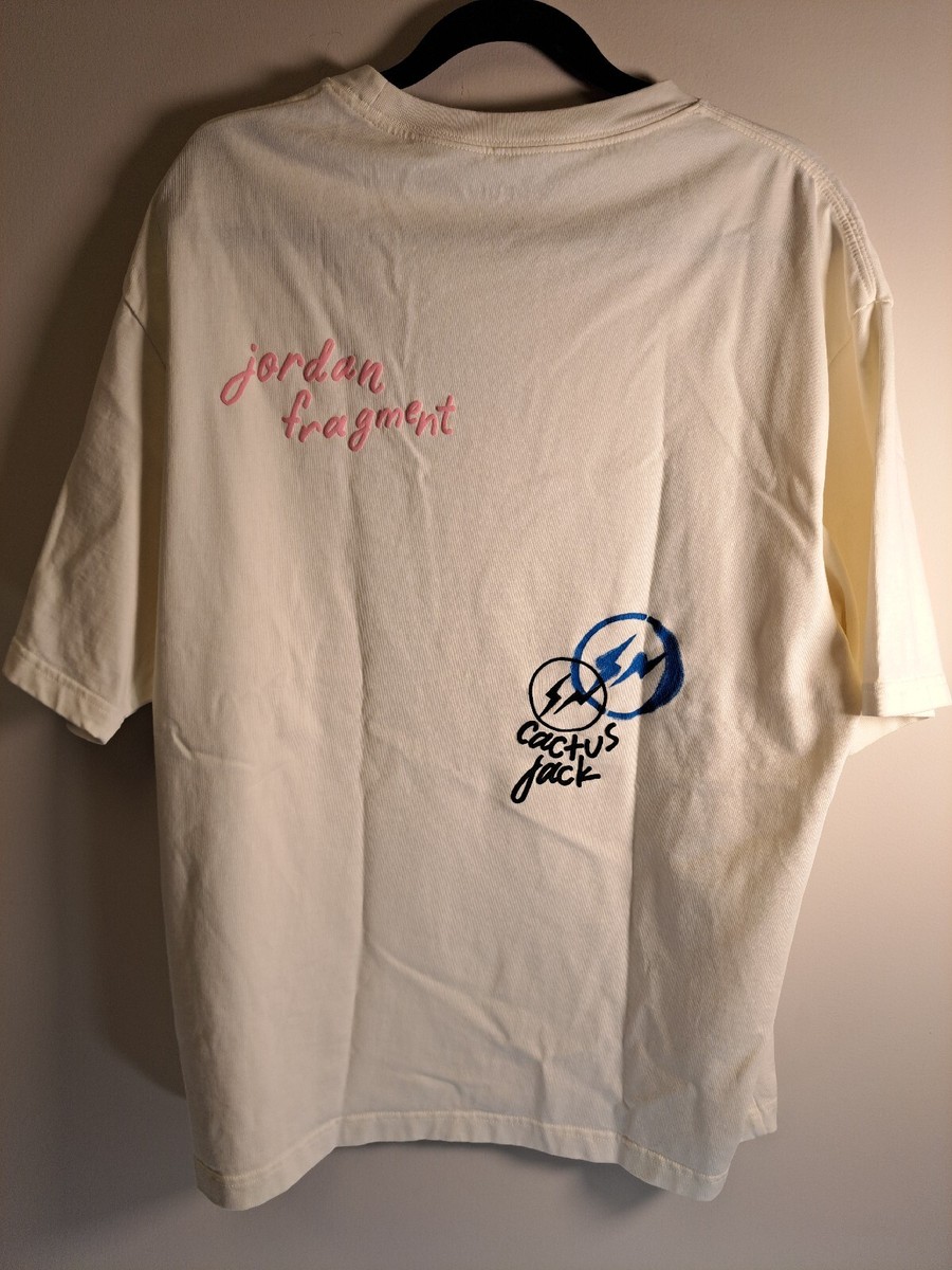 Travis Scott x Jordan x Fragment Tee White sz XL | eBay Travis Scott x Jordan x Fragment Tee White sz XL | eBay