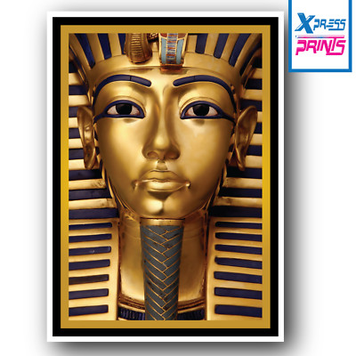 Vintage Reise Poster Retro Tutanchamun Kairo Ägypten Wandbild A3 A4 A5 LAMINIERT