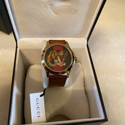 Gucci Marche Des Merveilles Tiger Green/Red Unisex Watch