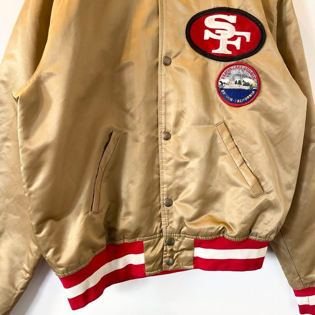 Vintage 90s Starter Gold Satin Stadium Jacket NFL San Vintage 90s Starter Gold Satin Stadium Jacket NFL San