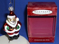 Hallmark Blown Glass Ornament Li'l Santa Traditional 2000 Poland NIB Free Ship