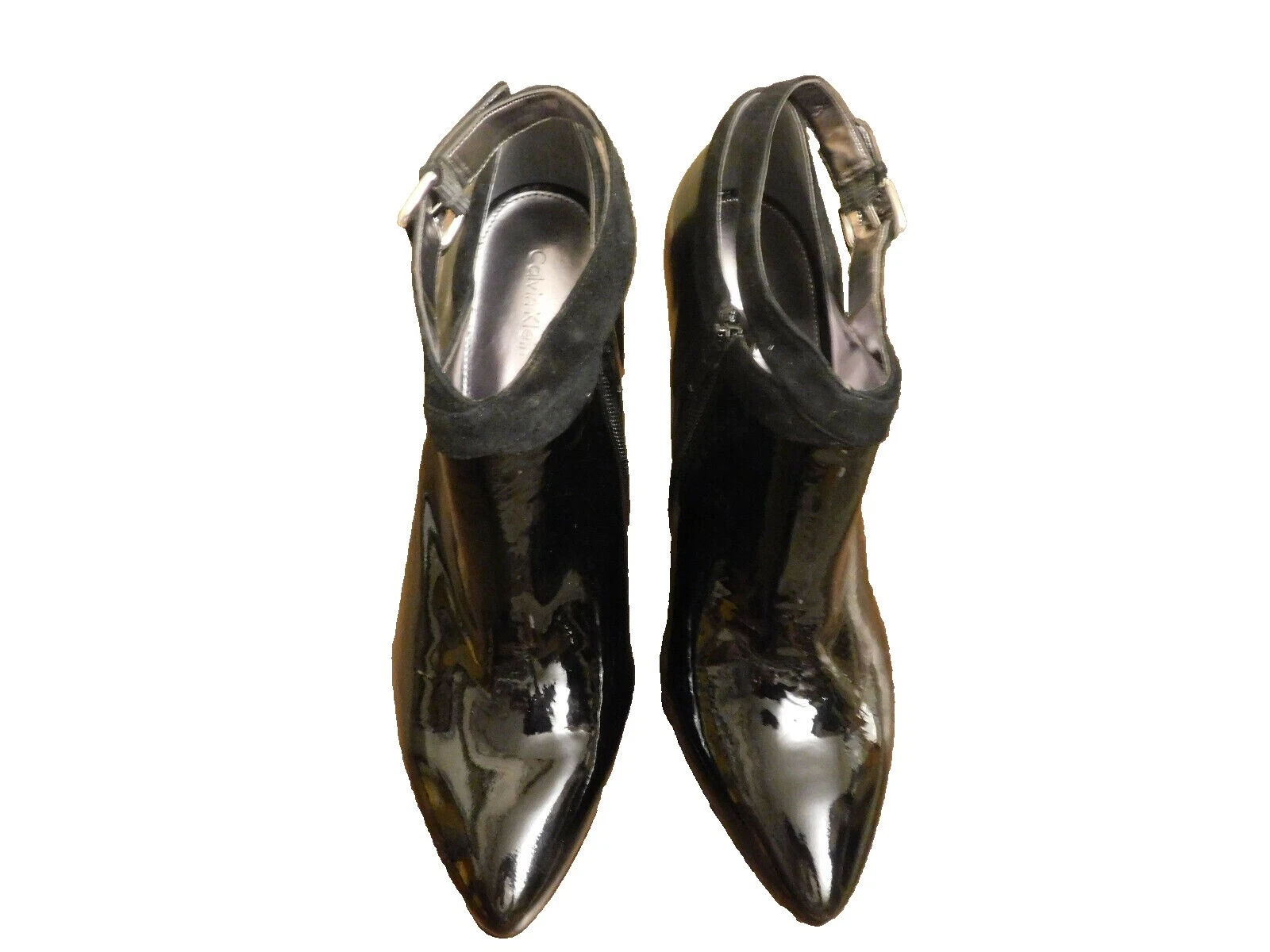 Botas para mujer Calvin Klein de cuero patentadas