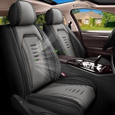 Car Front Row 2 Seat Covers Cushion Pad Faux Leather For Honda Accord 2007-2017 Car Front Row 2 Seat Covers Cushion Pad Faux Leather For Honda Accord 2007-2017
