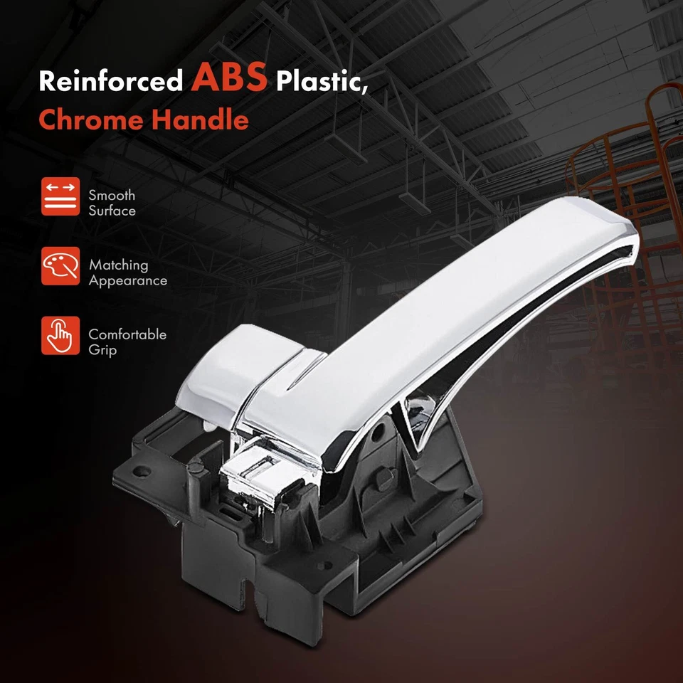 Manija de puerta interior cromada del lado del conductor delantero o trasero para Toyota Tundra Foto 3 de 4