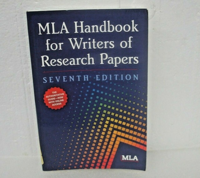 Mla handbook for writers of research papers 7th edition ...
