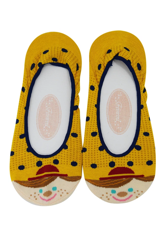 Lindos calcetines ocultos de algodón para muñeca holandesa de lunares - 3 pares  Foto 4 de 4