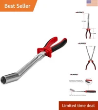 Ergonomic Spark Plug Removal Pliers | High Voltage Wire Tool - Red Alloy Steel