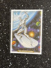 2024 Marvel Masterpieces '92 Platinum Canvas #90 Silver Surfer