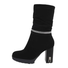 High-heel Stiefeletten Damenschuhe 1489 Ital-design In Schwarz