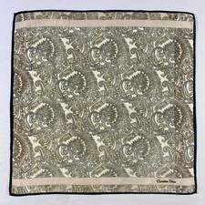 Vintage Christian Dior Handkerchief Neckerchief Bandana Pocket Square