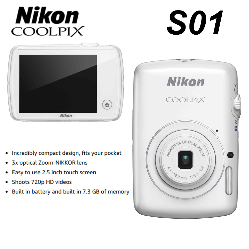 Nikon COOLPIX S01 10.1 MP Digital Camera with 3x Zoom NIKKOR