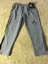 Nike Boys Polyester Pants Gray Zippered Cuff 853703-K08 Sz 4 - NWT