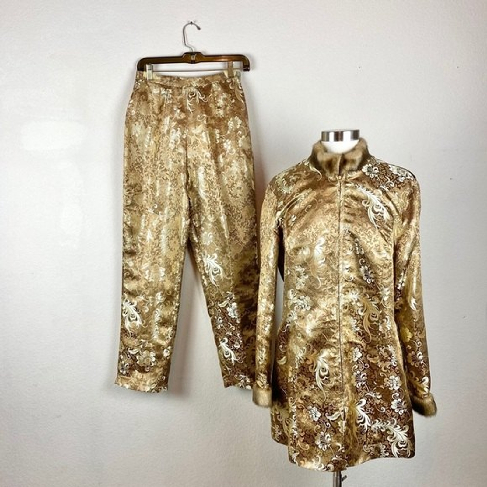 Neiman Marcus Asian Inspired Jacket & Pant Set