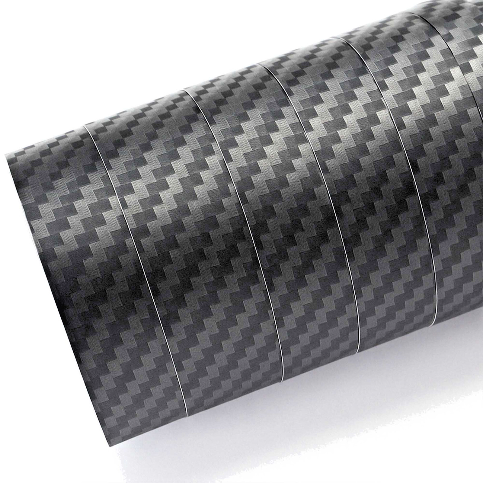 3D Carbon Fibre Vinyl Wrap Black Matt Car Sticker Sheet Roll Air Drain 3m X 50cm