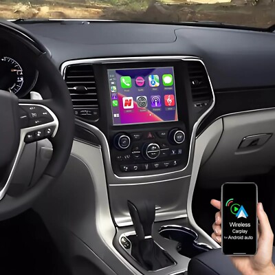 8.4'' CarPlay Radio Navigation Android 14 WiFi For Jeep Grand Cherokee 2015-2021
