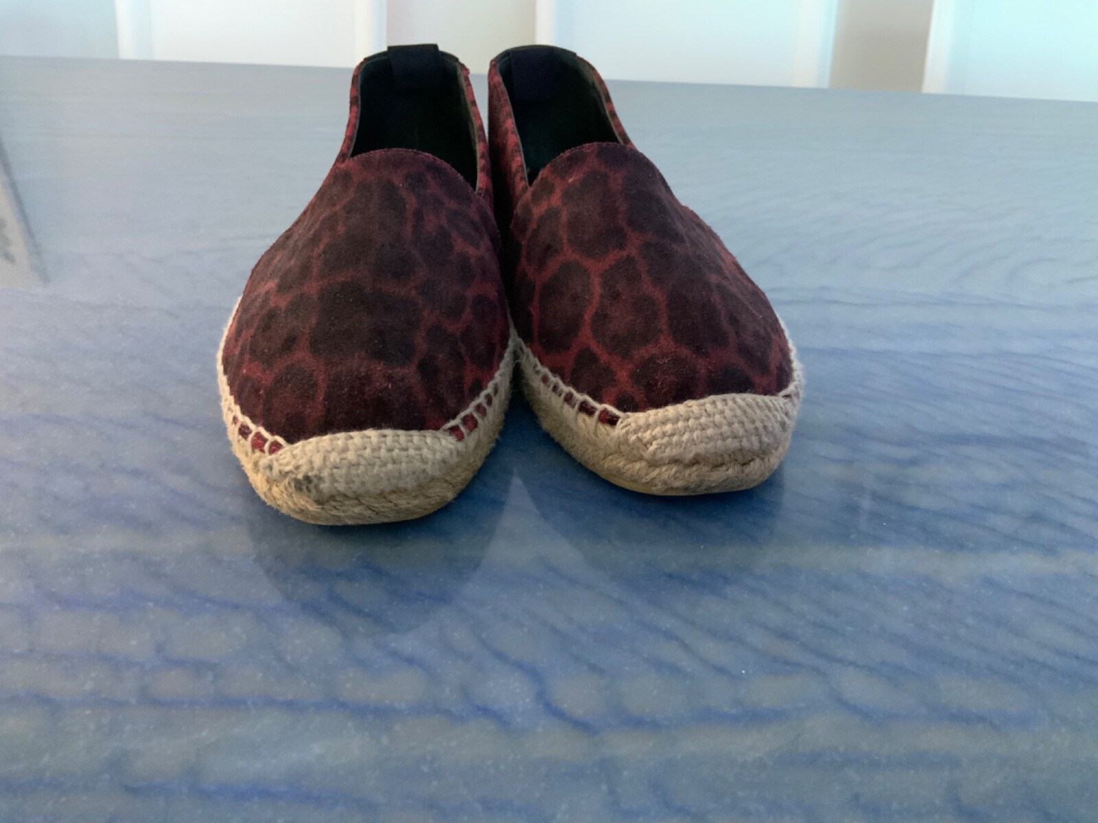 100% AUTENTICO Y SAINT LAURENT ESPADRILLE SLIP OP PIATTO TAGLIA 35 5 (5 5 US) ITALIA