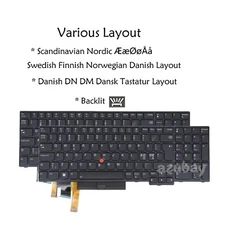 NE DN Keyboard for Lenovo 5N20V78941 5N20V78142 5N20V78033 5N20V78924 Backlit