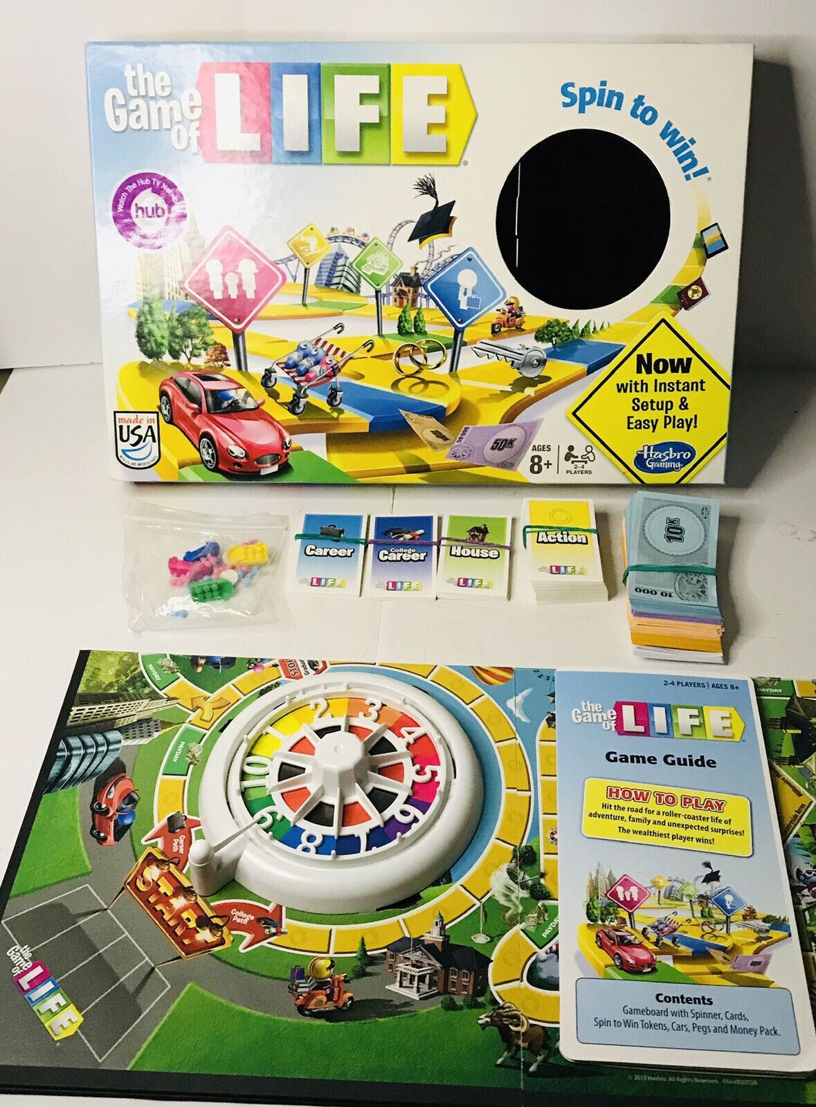 The Game of Life, Board Game for Kids Ages 8 and Up, Game for 2 to 4  Players 