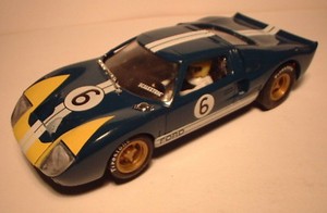 Qq Scx Spain Scalextric Altaya Coches Miticos Ford Gt 40 6 Dark Blue L E Ebay