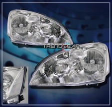 Crystal Headlights Lamp Jdm Chrome For 2002 2003 2004 Altima S Se Sl Sedan 4dr