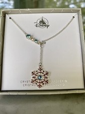 Disney Parks Frozen Silver Snowflake Necklace