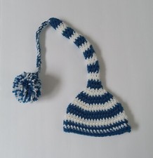 0-3 months Elf Hat Long Tail Baby Photography Photo Prop handmade crochet