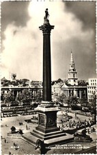 Bird s Eye View of Nelson Column, Trafalgar Square, London, England Postcard