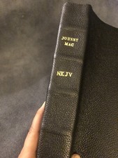 CUSTOM John MacArthur study Bible NKJV “Johnny Mac” Stamped New King James