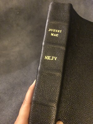 CUSTOM John MacArthur study Bible NKJV “Johnny Mac” Stamped New King ...