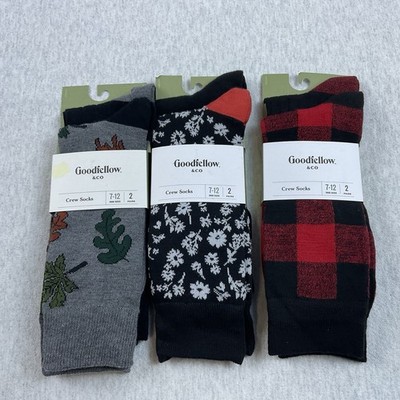 Goodfellow & Co Crew Socks Men s 7-12 Shoe Size Comfort Cuff 6 Pairs Classic New