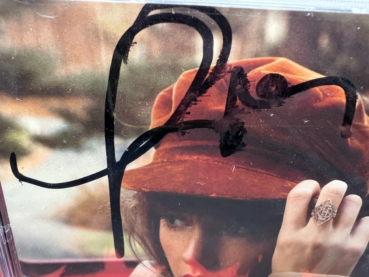 LONG DRUNK Taylor Swift Double Signed Red Taylor's Version CD