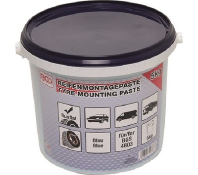 BGS 9383 Reifenmontagepaste blau für Run-Flat-Reifen 5 kg Eimer
