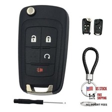 Key Fob Case for Chevy 2010-2017 Equinox 2012-2017 Sonic 2015-2017 4 button-c