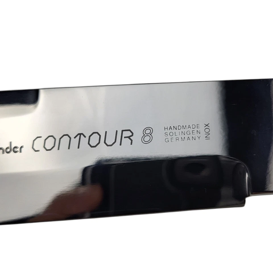Cuchillo de hoja fija Linder Contour 8" de colección con funda hecho en Alemania Foto 3 de 4