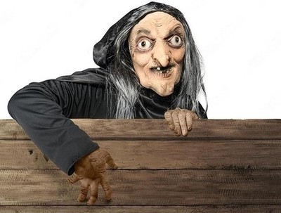 Witch Mask Snow White Queen As Old Woman Horror Halloween Cosplay Wicked Scary !