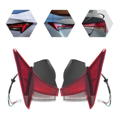 For 2021-2024 Hyundai Elantra Tail Lights Rear Outer Brake Lamps Left+Right Side
