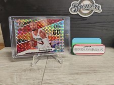 2019 Panini Mosaic Damian Lillard #7 Give and Go Silver Prizm Parallel 