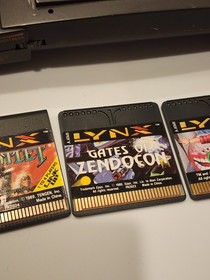 Atari Lynx Handheld Console + 4 Games + Original &ndash; Tested & Working Great!