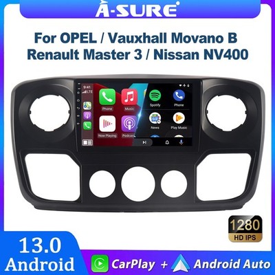 CarPlay Android 14 Autoradio GPS für Renault Master 3 Opel Movano B Nissan NV400