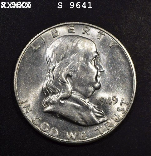 1949-S Franklin Half Dollar "BU" *Free S/H After 1st Item*